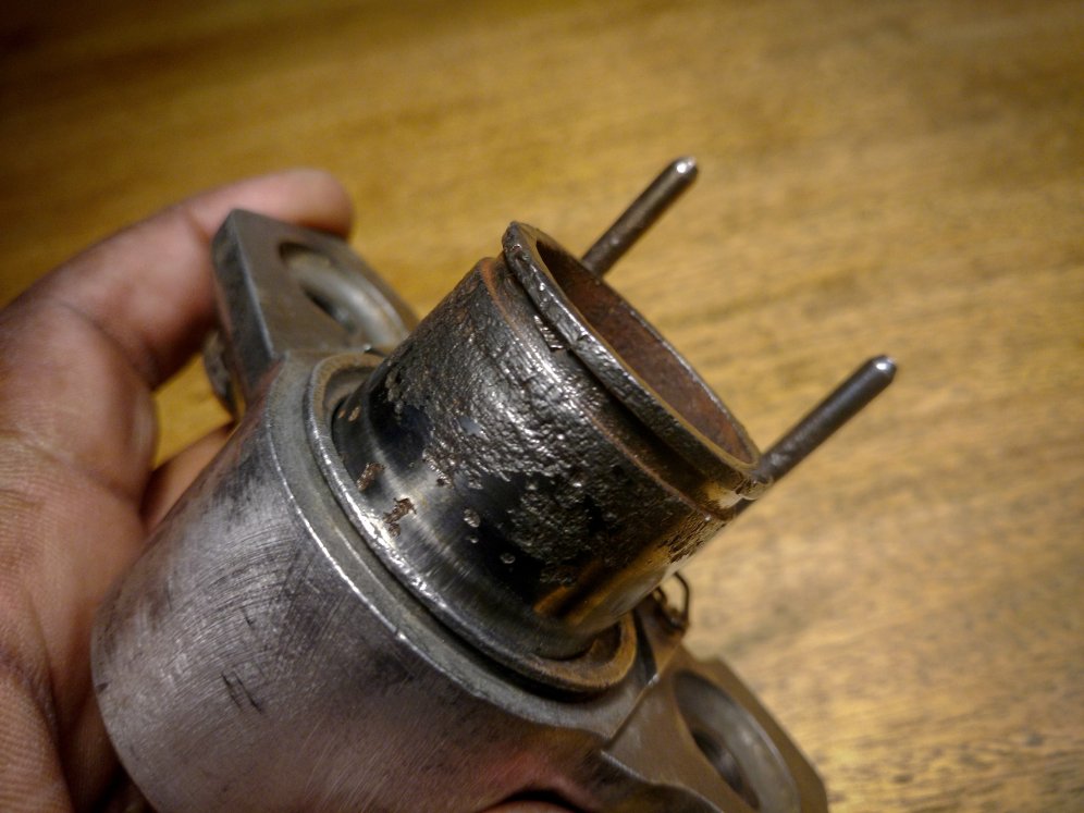 Corroded caliper piston